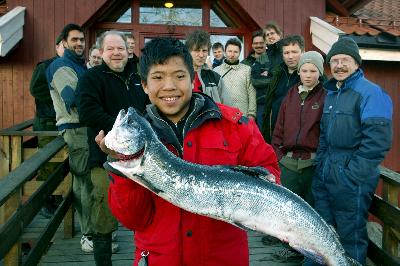 15-åring med sjøørret på over 4 kilo!
