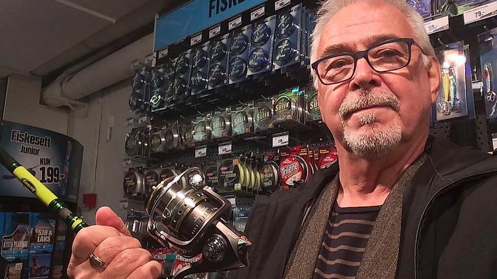 Fisket sjøørret fra balkongen i 6.etasje på Sørenga i Oslo