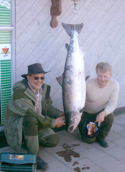 Kongelig fiskeskrøne i Bjøra!