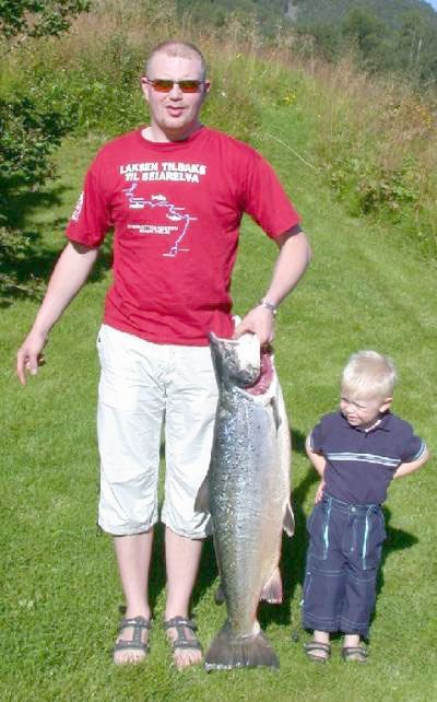 Eventyrlig fiske i Beiarelva!