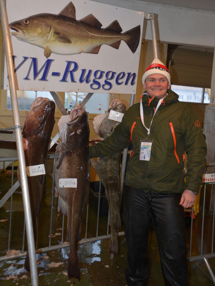 Verdensmesteren i skreifiske fikk en torsk på 23,8 kilo