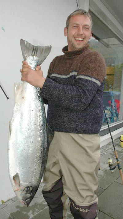 17 kilos laks tatt i Eidselva!