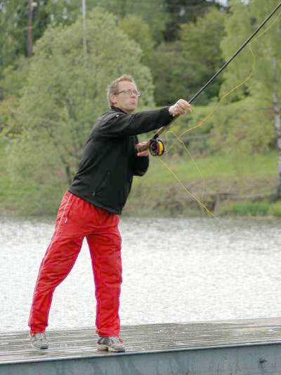 Kastet 62 meter med tohånds fluestang!