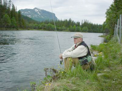 Nå biter ørreten på tørrflua i Hemsila!