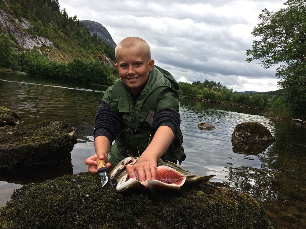 Gyldne øyeblikk: Over halvkiloen og knallrød i kjøttet!