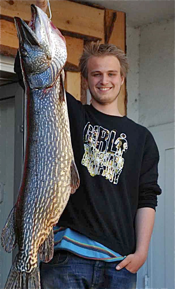 Gjedde på over 18,6 kilo tatt på laue i Åkersvika! 