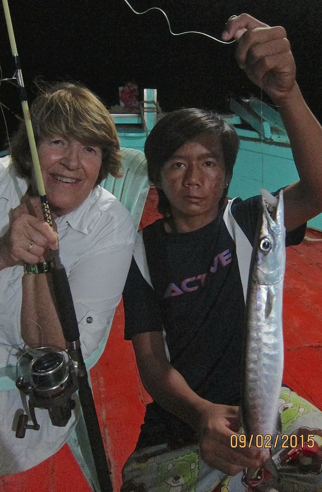 Ingen thai-ferie uten en natt på jakt etter baracudaen