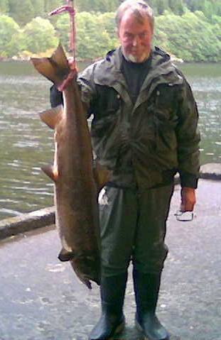 Veddet Hardy-stanga på at det var en laks. Han fikk rett!