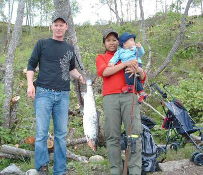 Jaroonsri lurte laksen i Målselva!