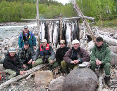 Lakseslag under Målselvfossen!