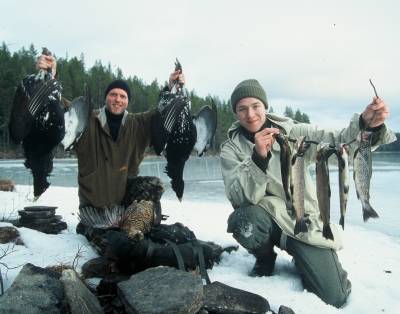 På jakt- og fisketur i Snåsas villmark!