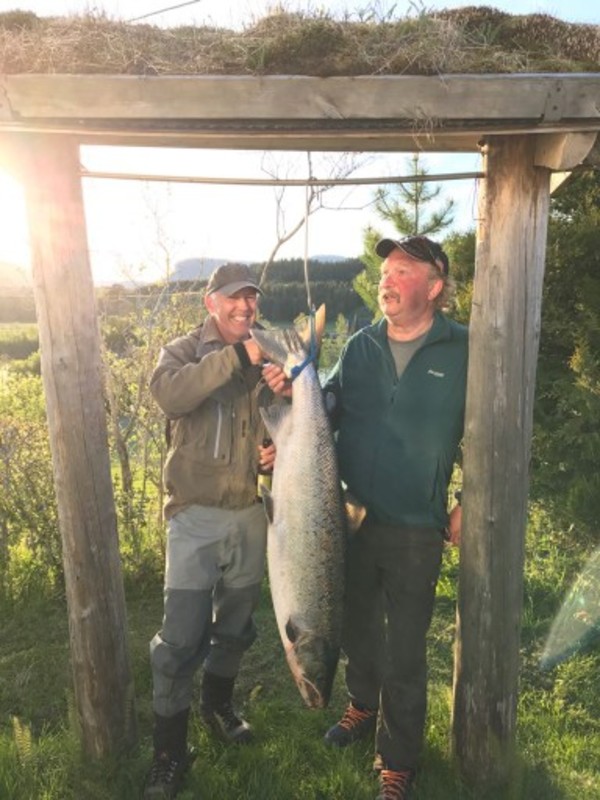 Roeren har det meste av æren for laksefangsten!