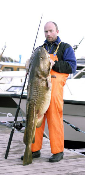 Nå biter kjempetorsken utenfor Ålesund!