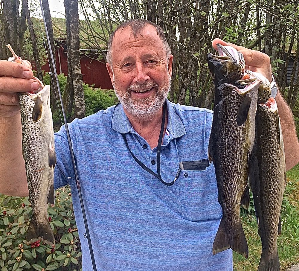 Nå går auren på matvandring ned i iskalde Jølstra!