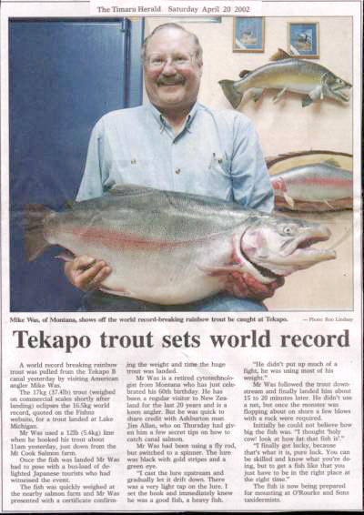 Ny verdensrekord for regnbueørret!